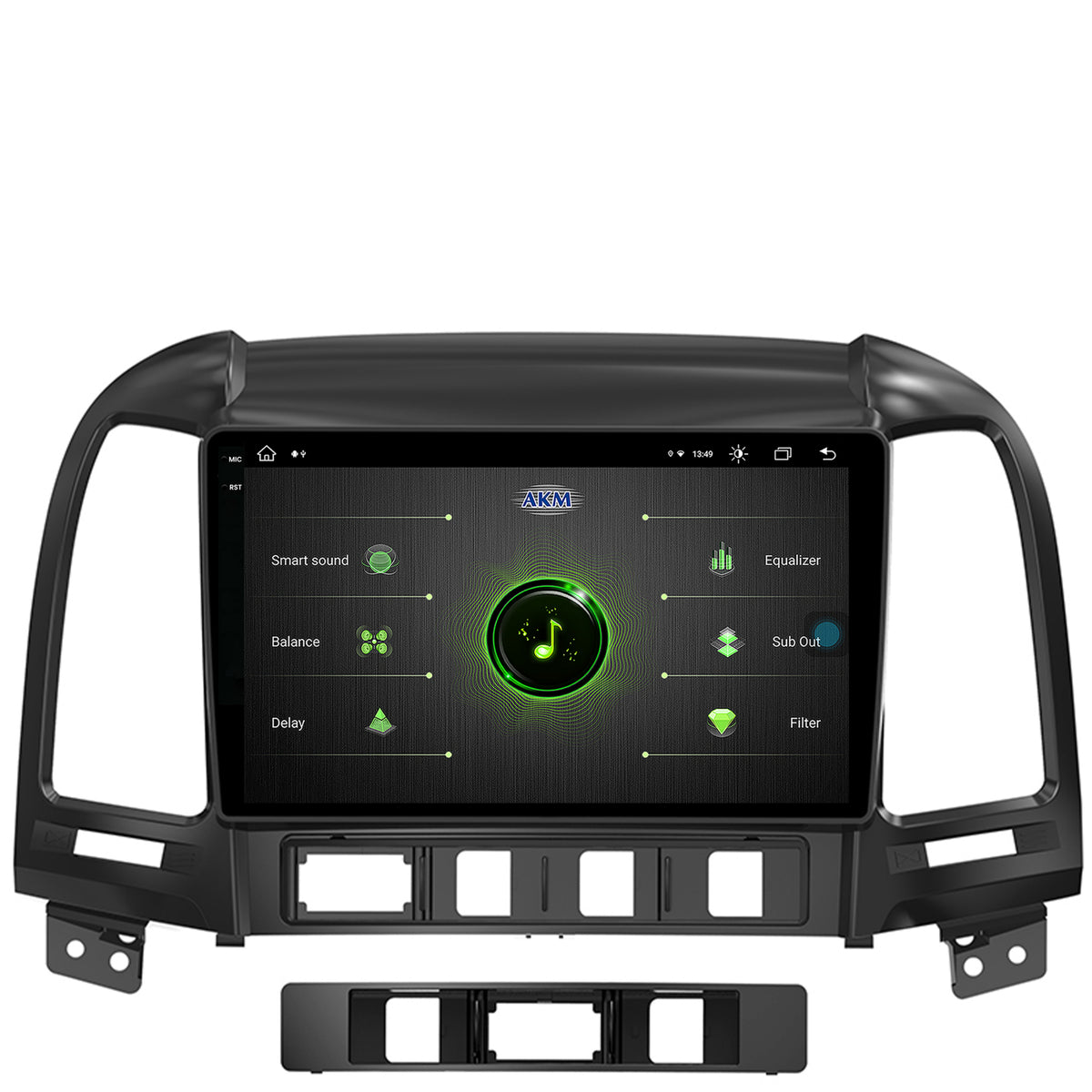 Navigatie Hyundai Santa Fe (2006-2012), Android, X-Octacore / 8GB RAM + 256GB ROM, 9.5 Inch - AD-BGX9008+AD-BGRKIT210