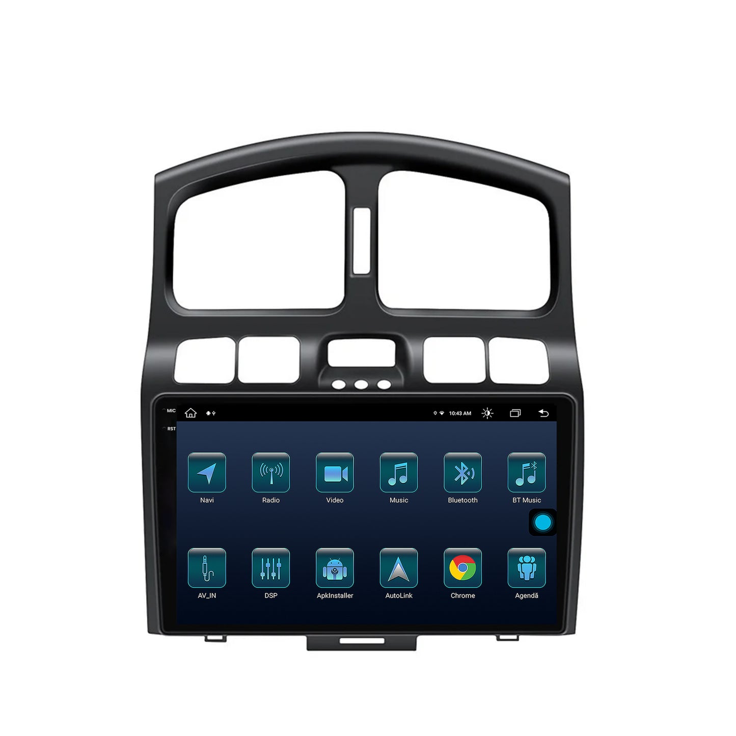 Navigatie Hyundai Santa Fe (2001-2005), Android, X-Octacore / 8GB RAM + 256GB ROM, 9.5 Inch - AD-BGX9008+AD-BGRKIT210V2