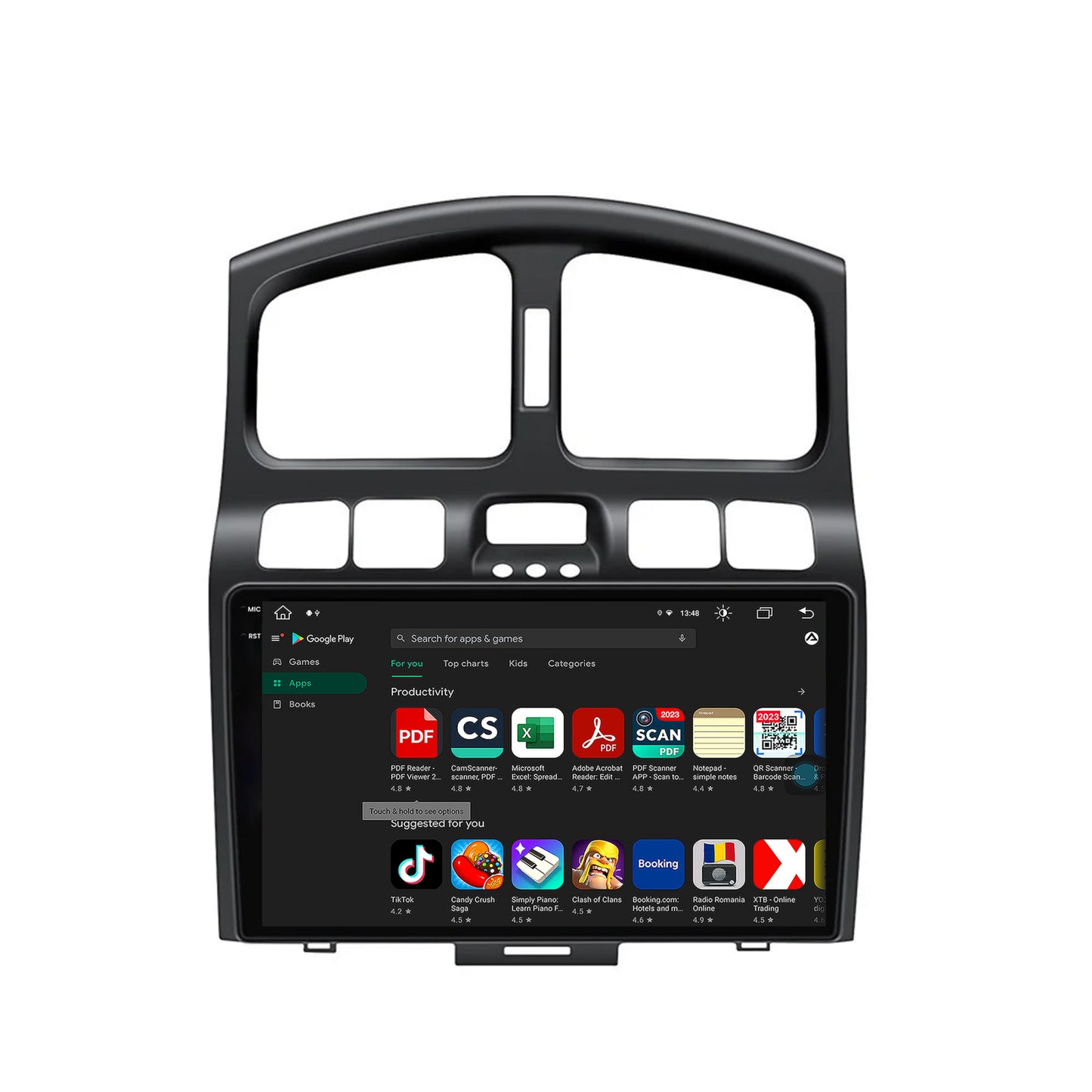Navigatie Hyundai Santa Fe (2001-2005), Android, X-Octacore / 8GB RAM + 256GB ROM, 9.5 Inch - AD-BGX9008+AD-BGRKIT210V2