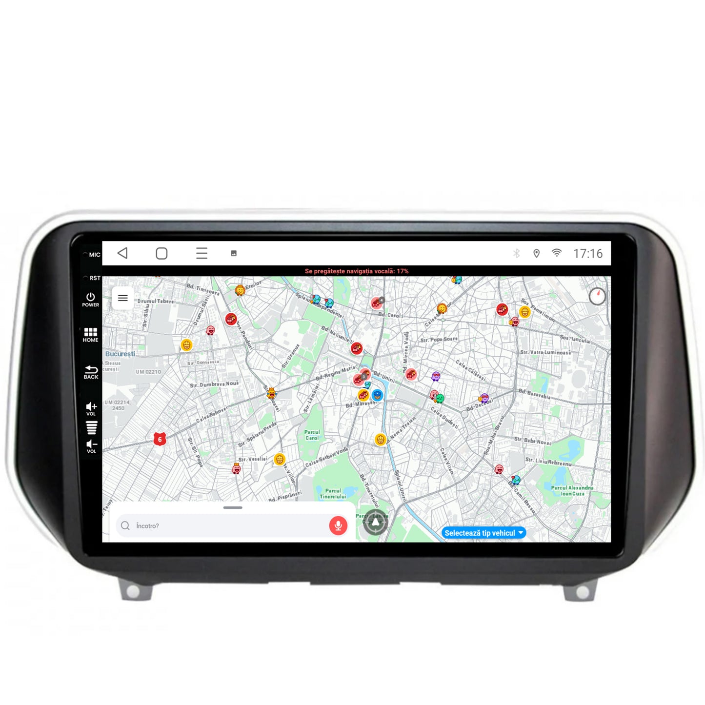 Navigatie Hyundai Santa Fe (2018-Prezent), Android, P-Octacore/ 2GB RAM + 32GB ROM, 9 Inch - AD-BGP9002+AD-BGRKIT223