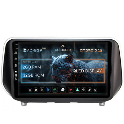 Navigatie Hyundai Santa Fe (2018-Prezent), Android, P-Octacore/ 2GB RAM + 32GB ROM, 9 Inch - AD-BGP9002+AD-BGRKIT223