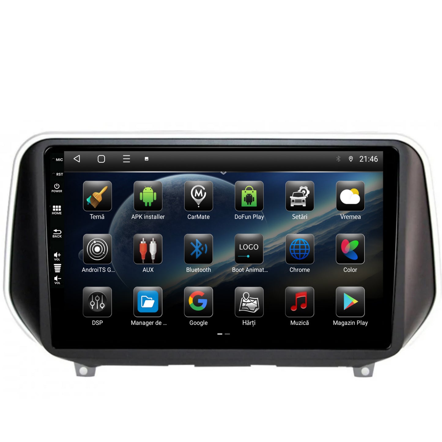 Navigatie Hyundai Santa Fe (2018-Prezent), Android, P-Octacore/ 2GB RAM + 32GB ROM, 9 Inch - AD-BGP9002+AD-BGRKIT223