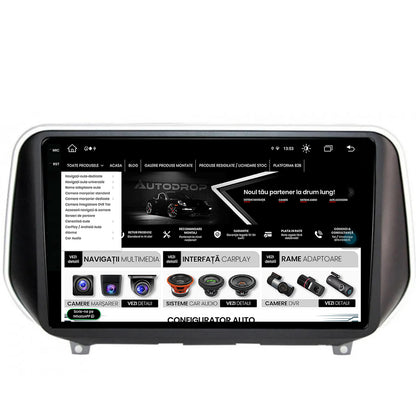 Navigatie Hyundai Santa Fe (2018-Prezent), Android, V-Octacore / 4GB RAM + 64GB ROM, 9.5 Inch - AD-BGV9004+AD-BGRKIT223