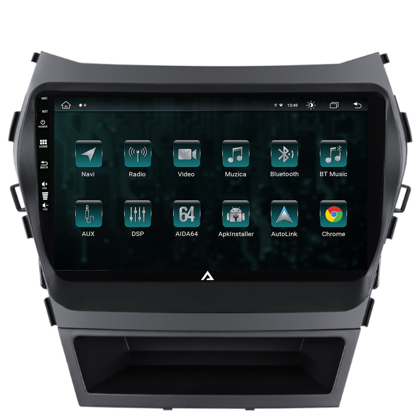 Navigatie Hyundai Santa Fe IX45 (2013-2017), Android, Z-Octacore / 8GB RAM + 256GB ROM, 9 Inch - AD-BGZ9008+AD-BGRKIT182