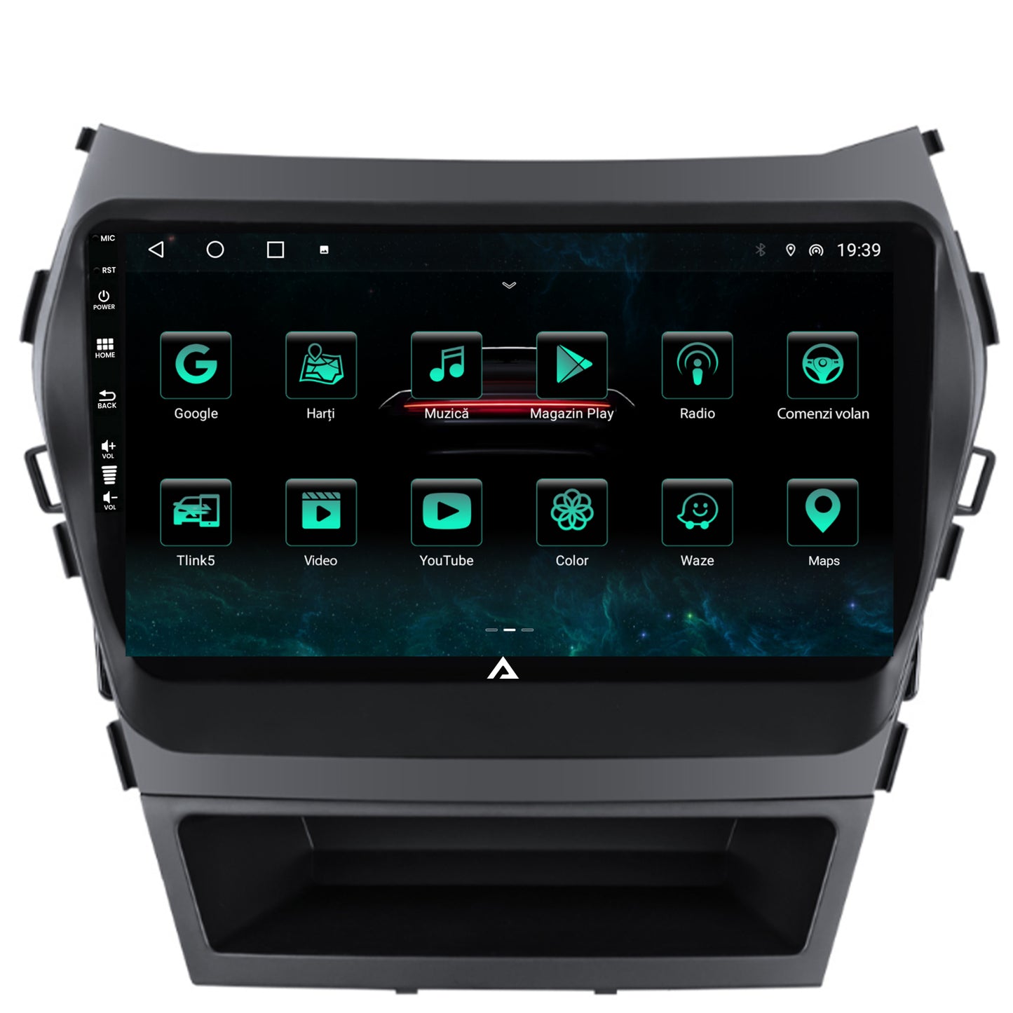 Navigatie Hyundai Santa Fe IX45 (2013-2017), Android, A-Octacore / 4GB RAM + 64GB ROM, 9 Inch - AD-BGA9004+AD-BGRKIT182