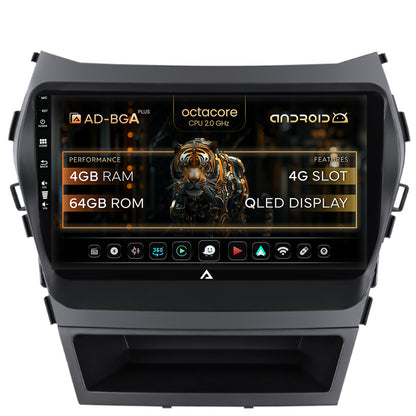 Navigatie Hyundai Santa Fe IX45 (2013-2017), Android, A-Octacore / 4GB RAM + 64GB ROM, 9 Inch - AD-BGA9004+AD-BGRKIT182
