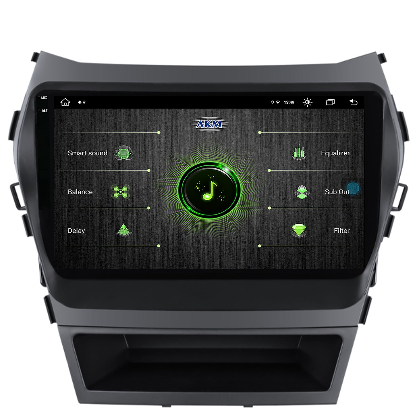 Navigatie Hyundai Santa Fe IX45 (2013-2017), Android, V-Octacore / 4GB RAM + 64GB ROM, 9.5 Inch - AD-BGV9004+AD-BGRKIT182