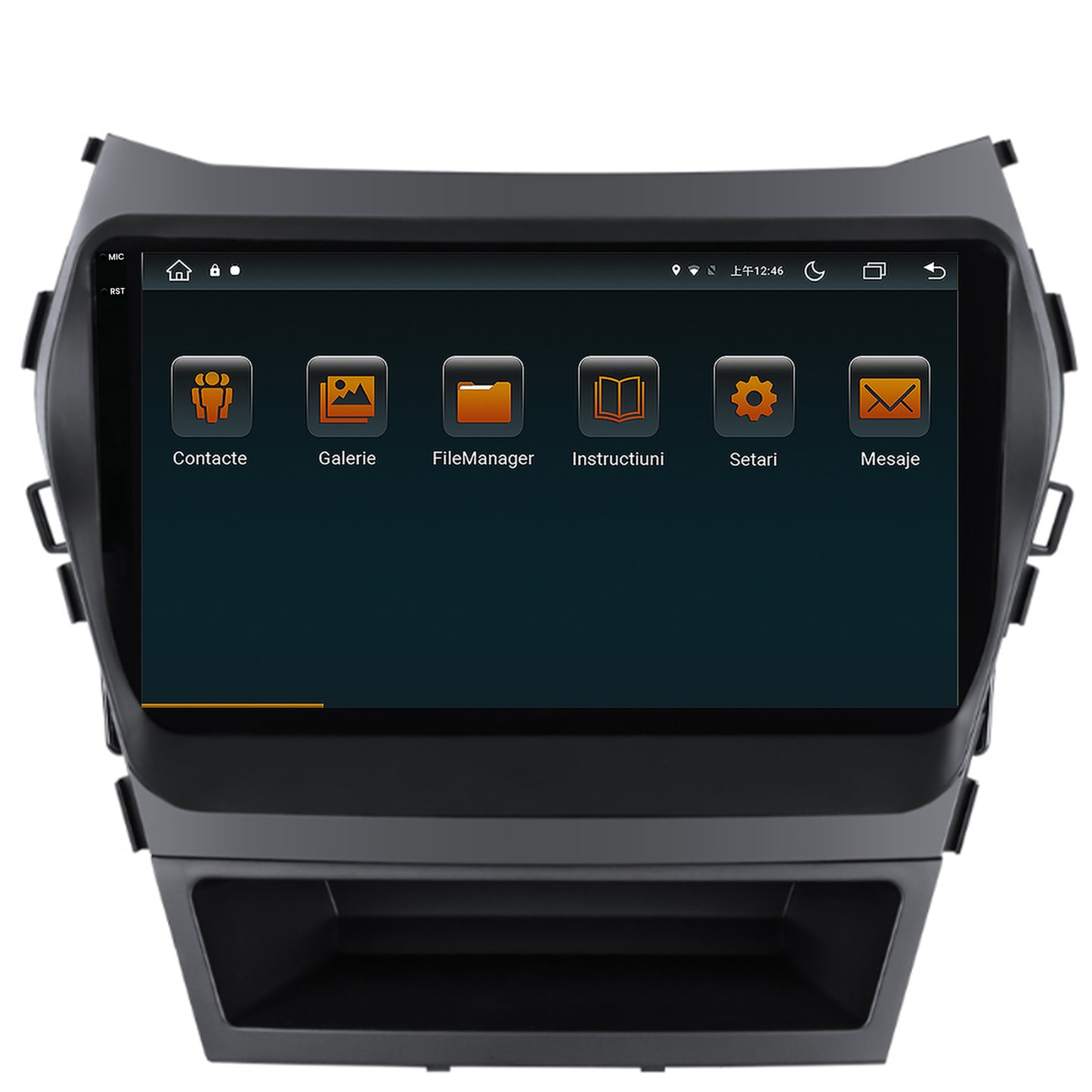 Navigatie Hyundai Santa Fe IX45 (2013-2017), Android, V-Octacore / 4GB RAM + 64GB ROM, 9.5 Inch - AD-BGV9004+AD-BGRKIT182