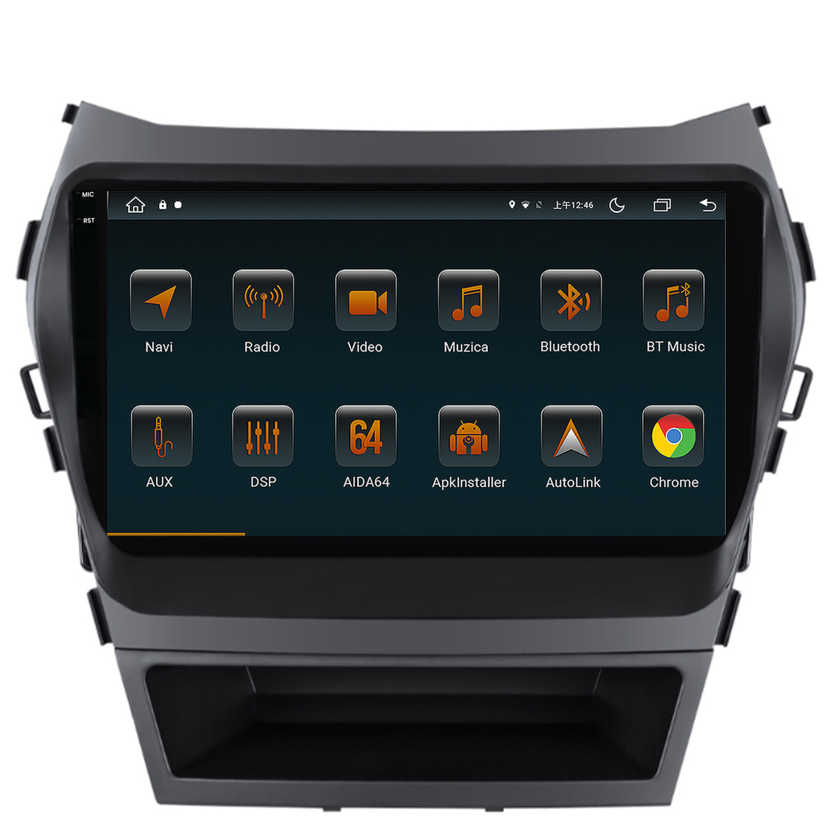 Navigatie Hyundai Santa Fe IX45 (2013-2017), Android, V-Octacore / 4GB RAM + 64GB ROM, 9.5 Inch - AD-BGV9004+AD-BGRKIT182