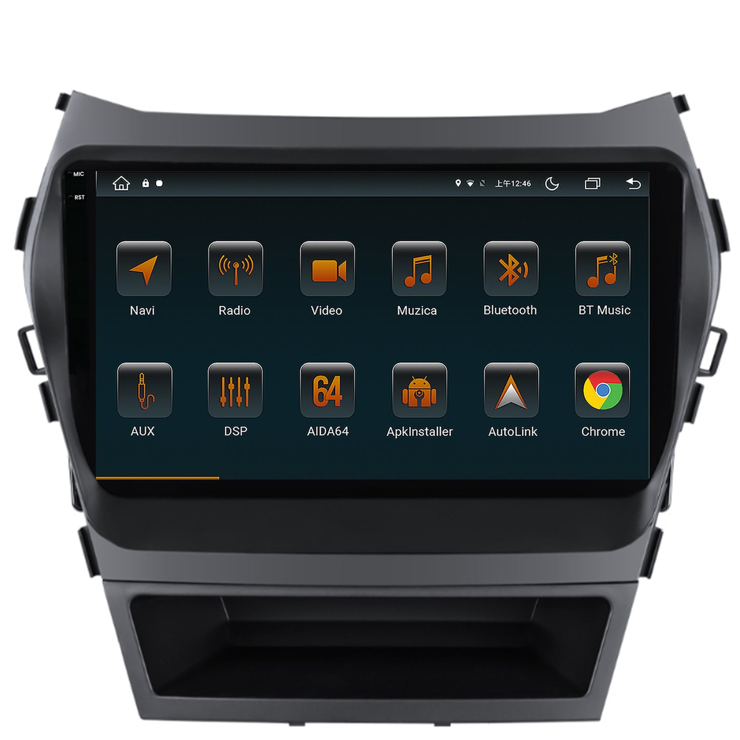 Navigatie Hyundai Santa Fe IX45 (2013-2017), Android, V-Octacore / 4GB RAM + 64GB ROM, 9.5 Inch - AD-BGV9004+AD-BGRKIT182