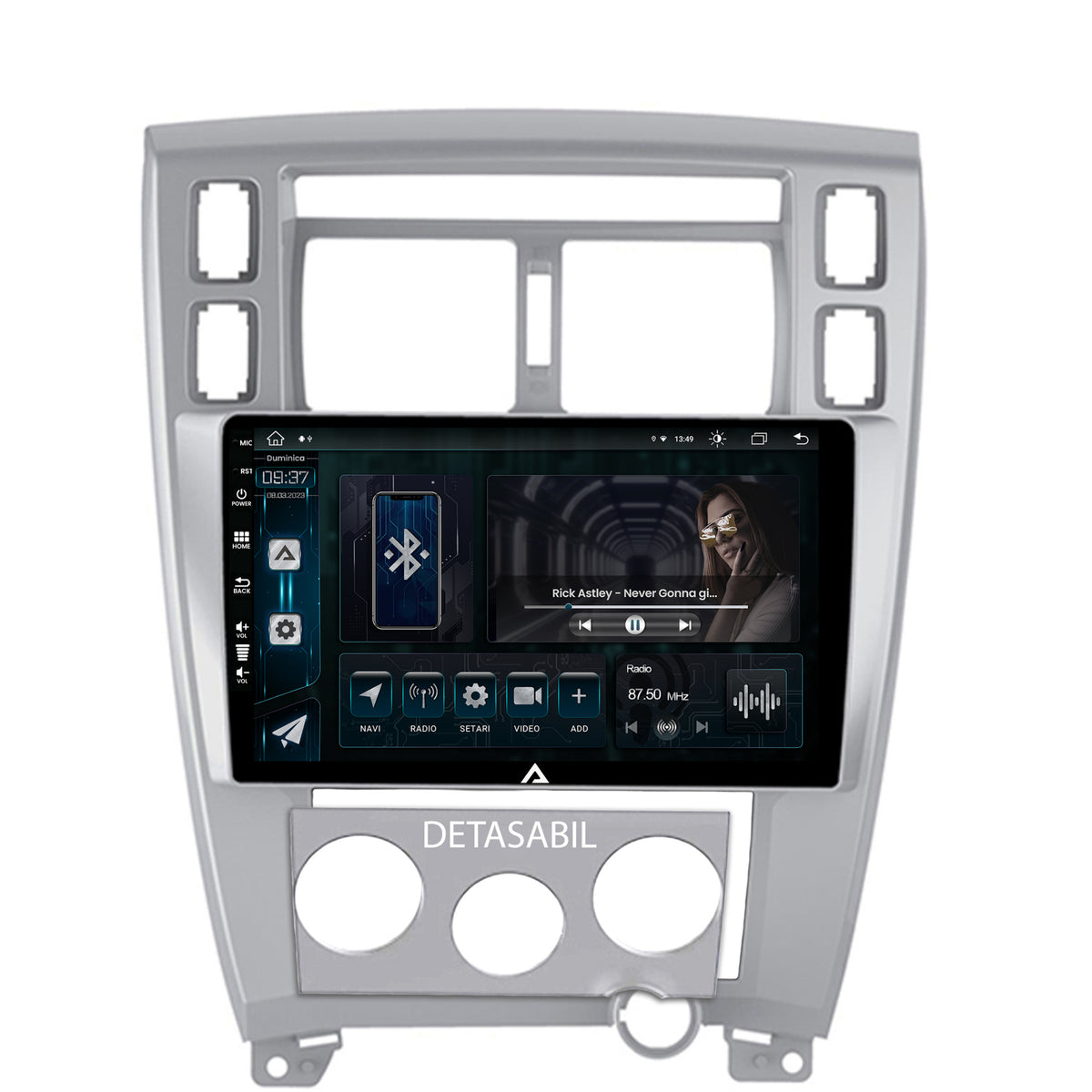 Navigatie Hyundai Tucson (2004-2009), Android, Z-Octacore / 8GB RAM + 256GB ROM, 10.1 Inch - AD-BGZ10008+AD-BGRKIT200