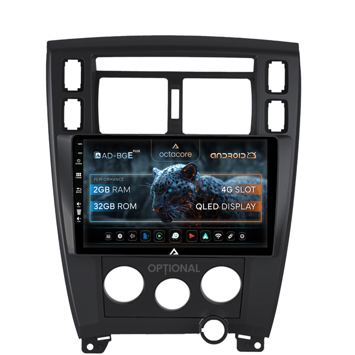 Navigatie Hyundai Tucson (2006-2013), Android, E-Octacore / 2GB RAM + 32GB ROM, 10.1 Inch - AD-BGE10002+AD-BGRKIT200B