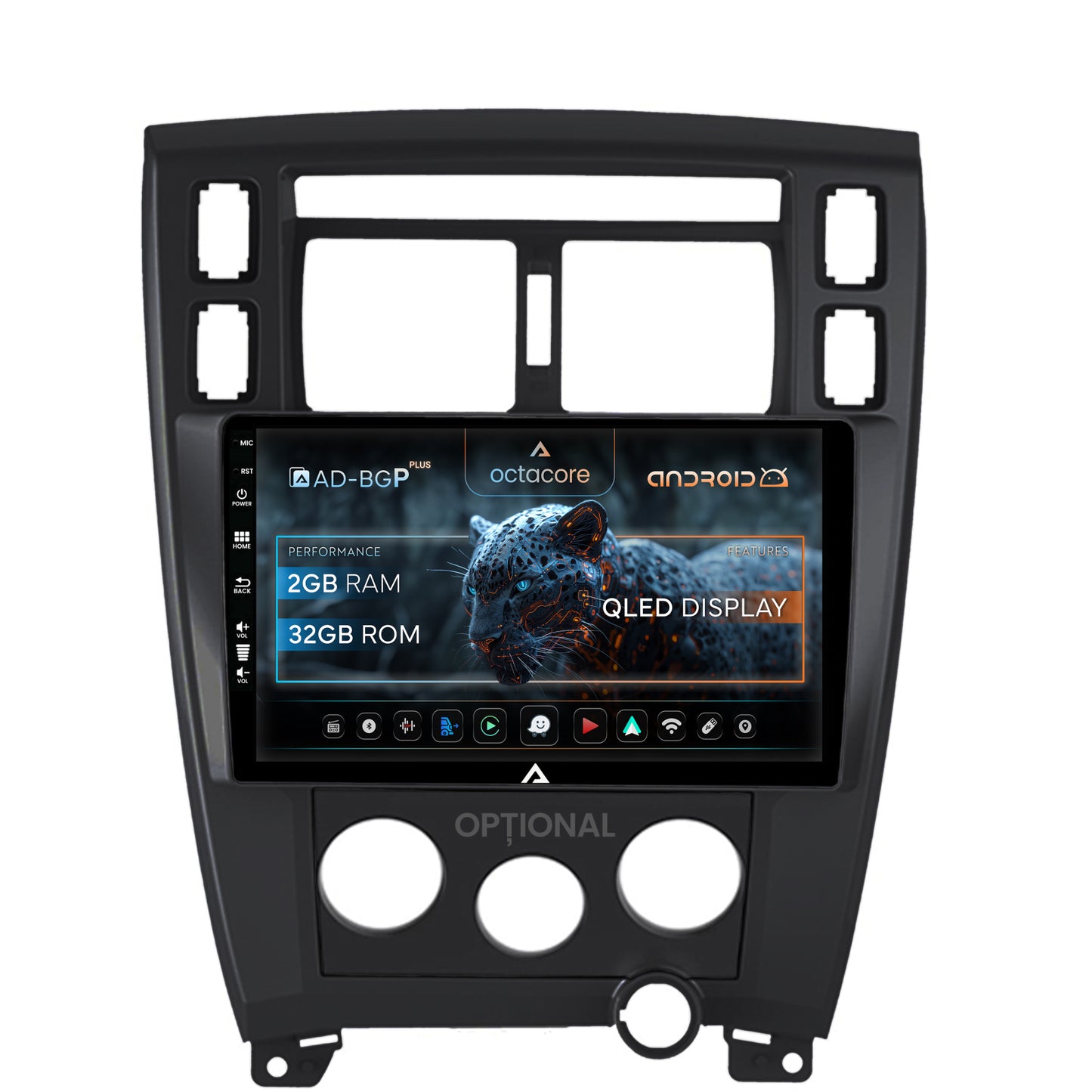 Navigatie Hyundai Tucson (2006-2013), Android, P-Octacore / 2GB RAM + 32GB ROM, 10.1 Inch - AD-BGP10002+AD-BGRKIT200B