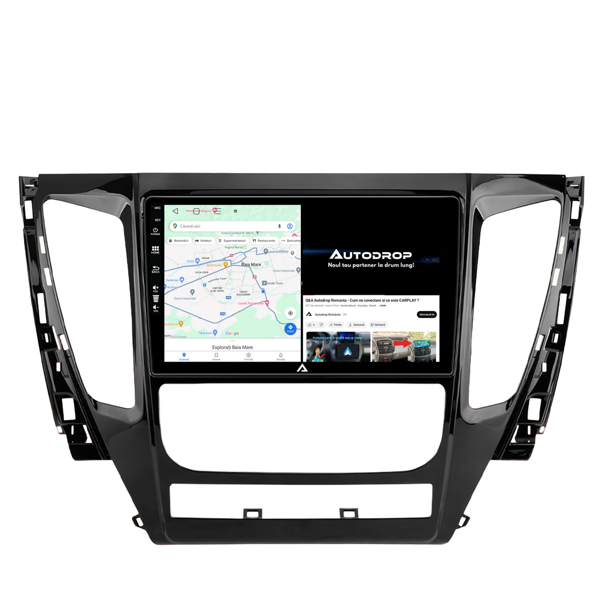 Navigatie Mitsubishi Pajero (2016-2018), Android, A-Octacore / 4GB RAM + 64GB ROM, 9 Inch - AD-BGA9004+AD-BGRKIT270