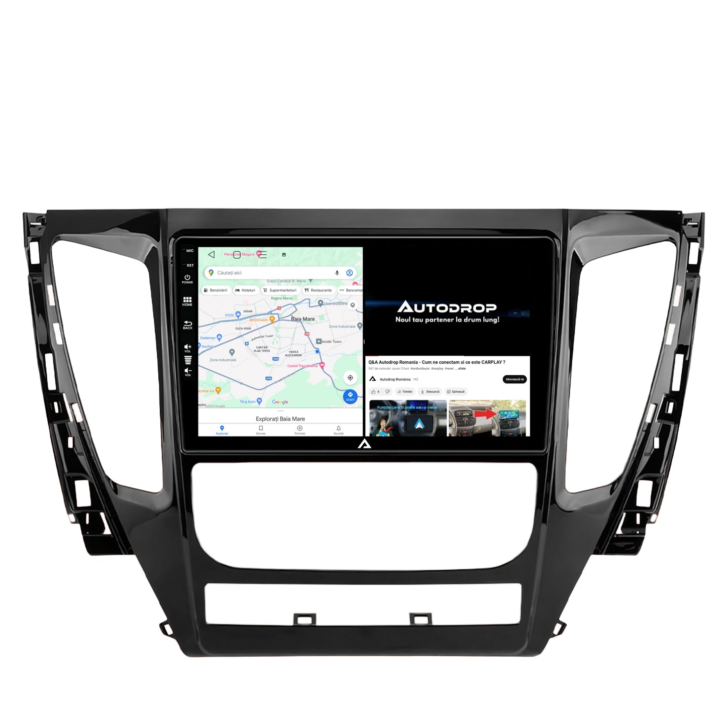 Navigatie Mitsubishi Pajero (2016-2018), Android, A-Octacore / 4GB RAM + 64GB ROM, 9 Inch - AD-BGA9004+AD-BGRKIT270