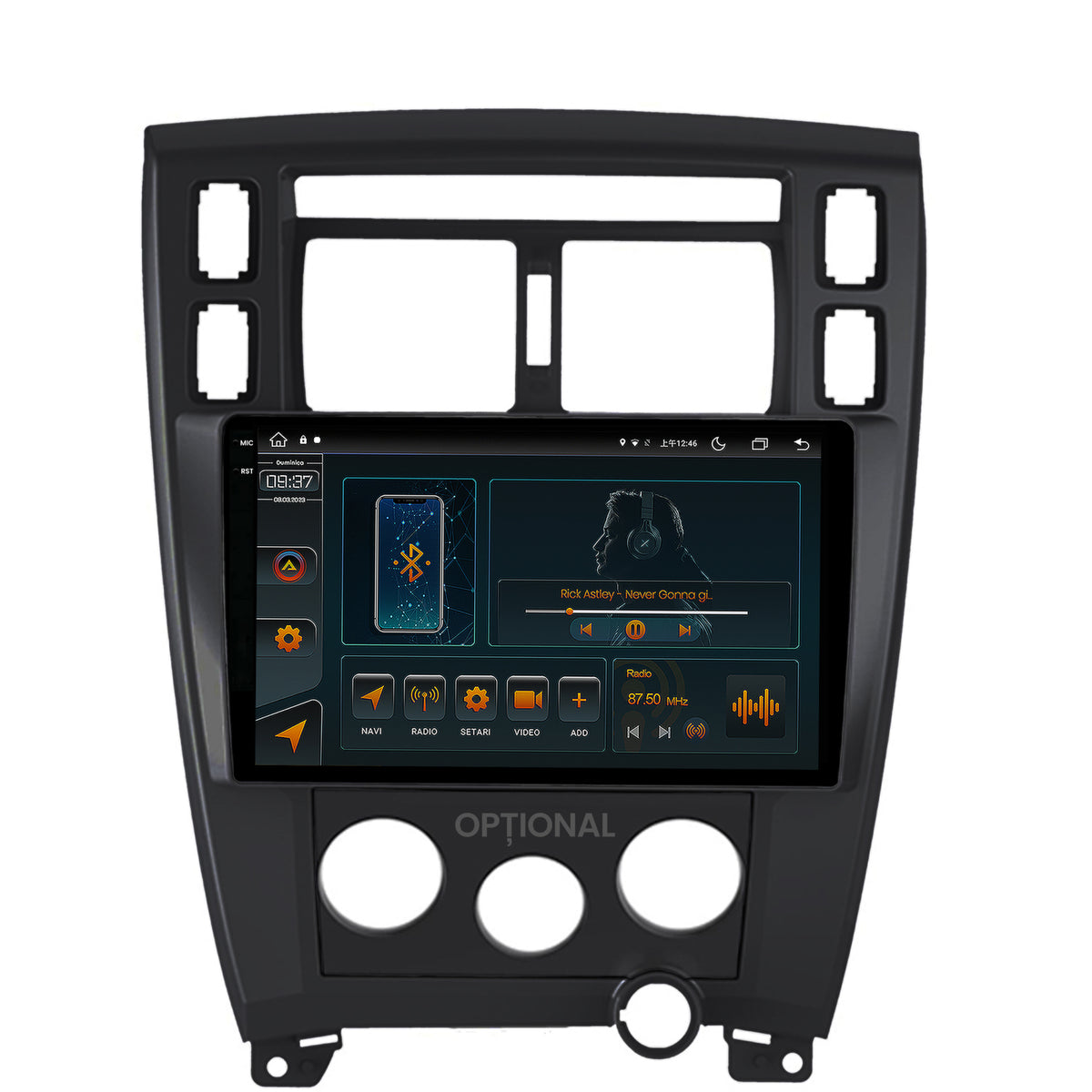 Navigatie Hyundai Tucson (2006-2013), Android, V-Octacore / 4GB RAM + 64GB ROM, 10.36 Inch - AD-BGV10004+AD-BGRKIT200B