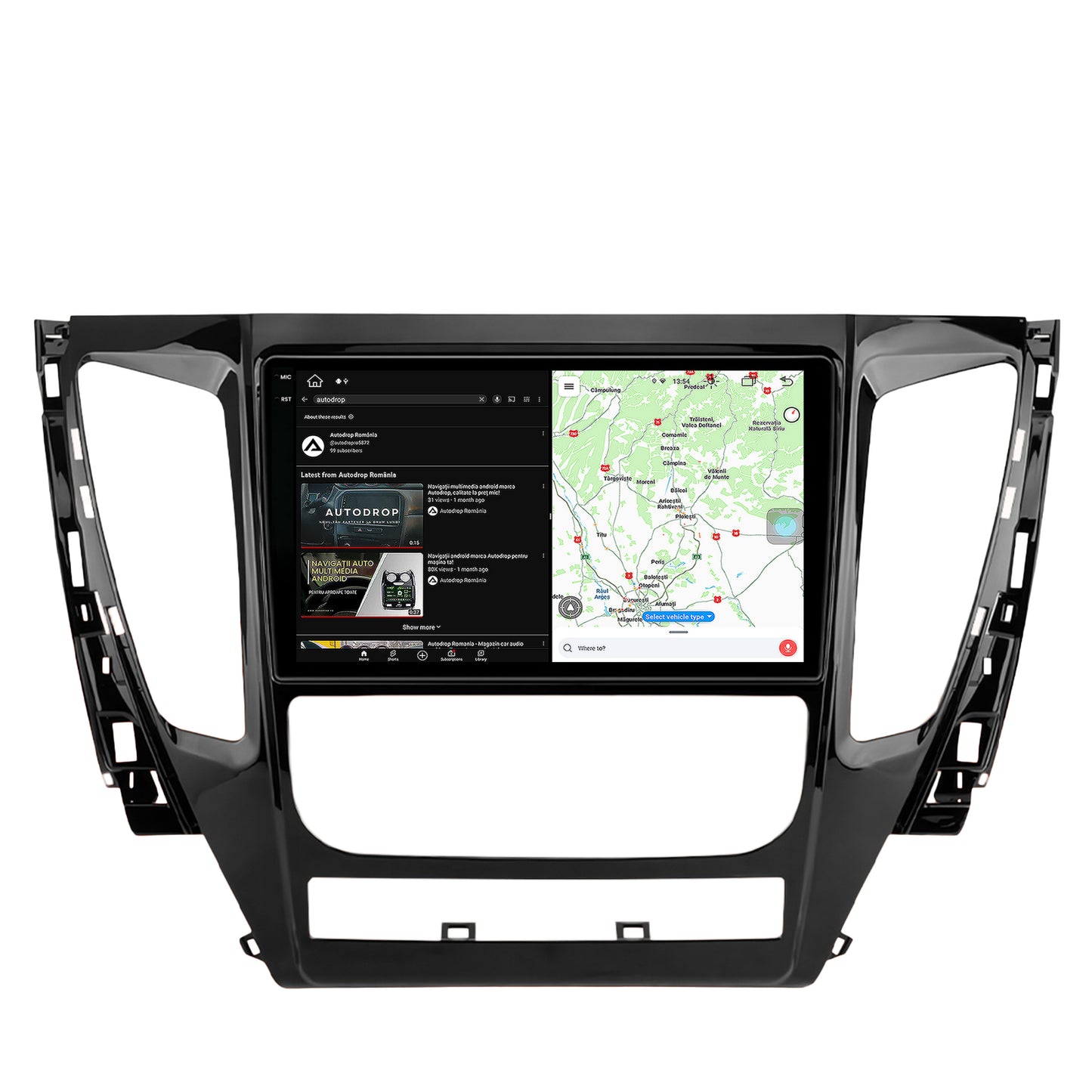 Navigatie Mitsubishi Pajero (2016-2018), Android, V-Octacore / 4GB RAM + 64GB ROM, 9.5 Inch - AD-BGV9004+AD-BGRKIT270