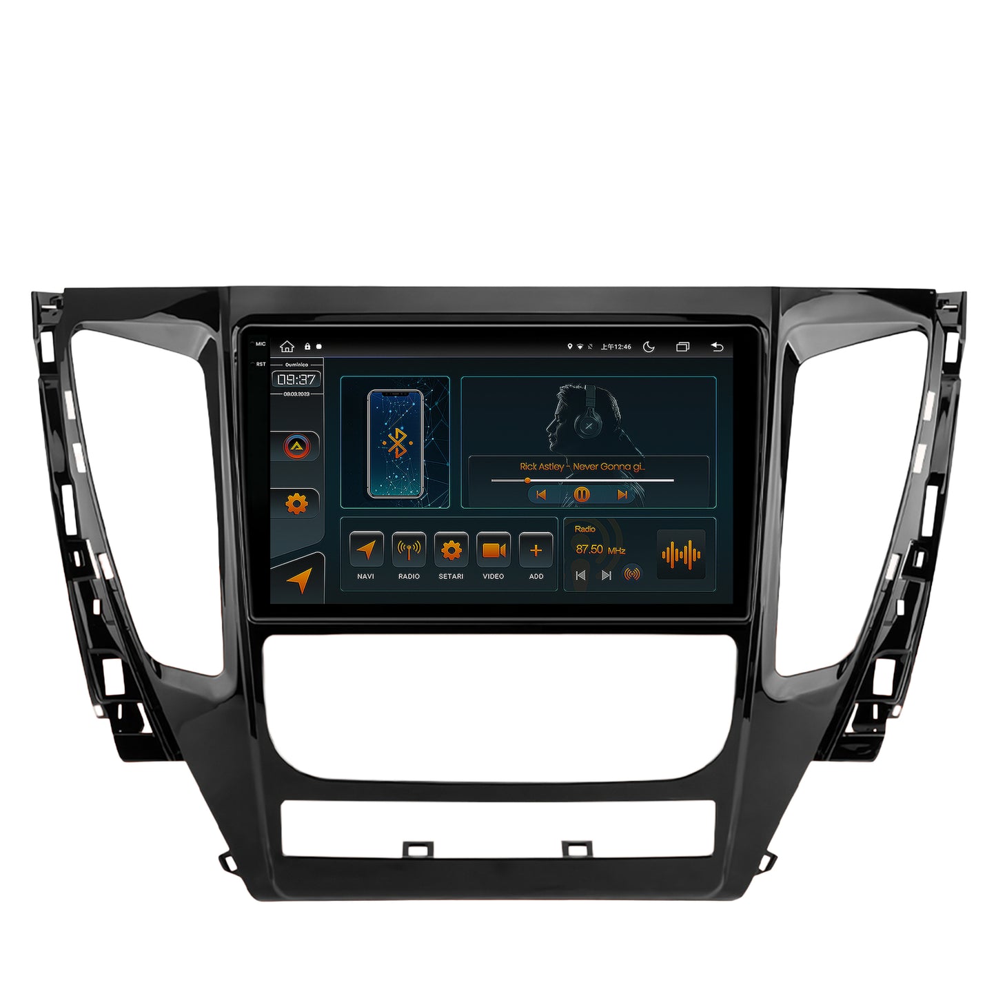 Navigatie Mitsubishi Pajero (2016-2018), Android, V-Octacore / 4GB RAM + 64GB ROM, 9.5 Inch - AD-BGV9004+AD-BGRKIT270