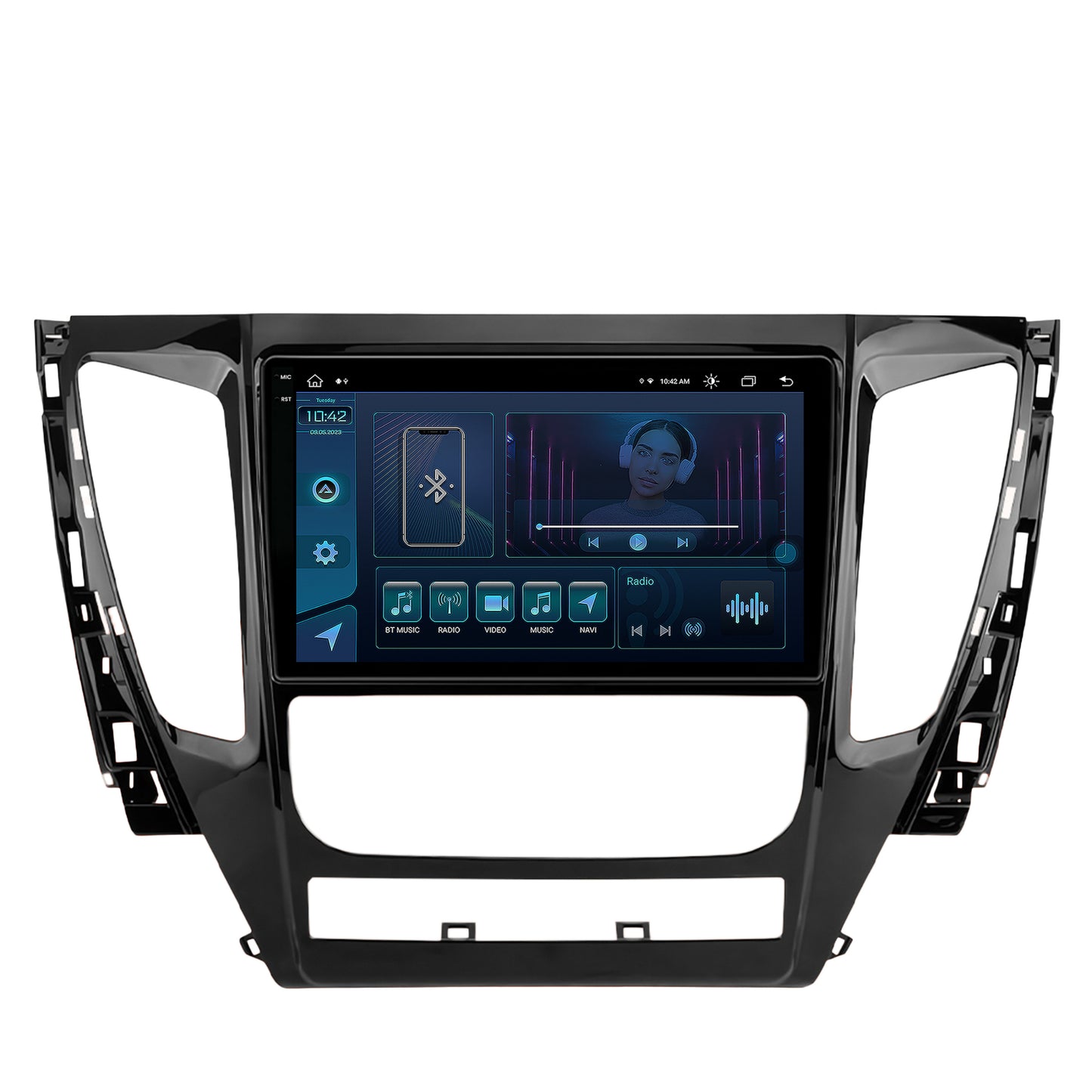 Navigatie Mitsubishi Pajero (2016-2018), Android, X-Octacore / 8GB RAM + 256GB ROM, 9.5 Inch - AD-BGX9008+AD-BGRKIT270