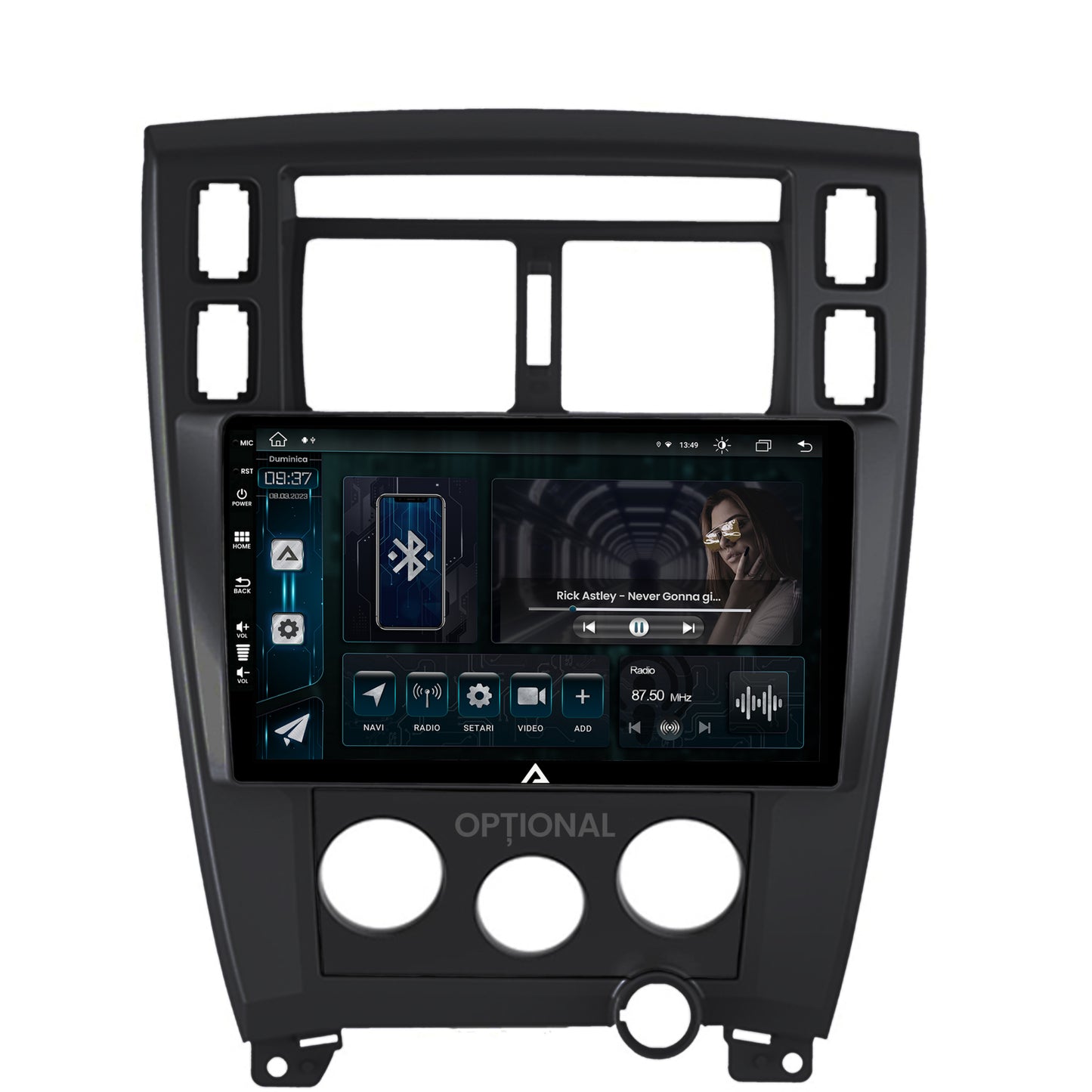 Navigatie Hyundai Tucson (2006-2013), Android, Z-Octacore / 8GB RAM + 256GB ROM, 10.1 Inch - AD-BGZ10008+AD-BGRKIT200B