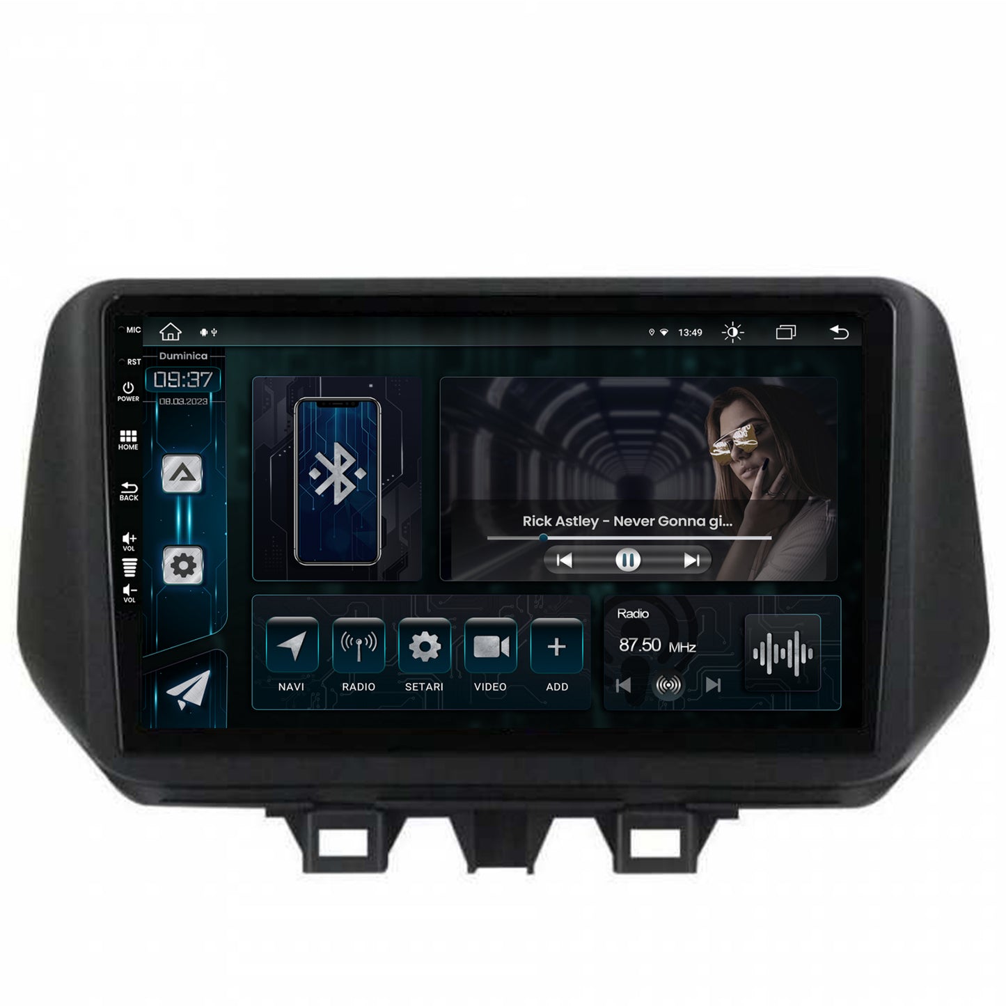 Navigatie Hyundai Tucson (2018-2020), Android, Z-Octacore / 8GB RAM + 256GB ROM, 9 Inch - AD-BGZ9008+AD-BGRKIT204