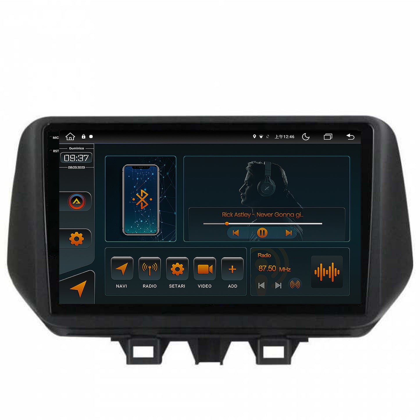 Navigatie Hyundai Tucson (2018-2020), Android, V-Octacore / 4GB RAM + 64GB ROM, 9.5 Inch - AD-BGV9004+AD-BGRKIT204