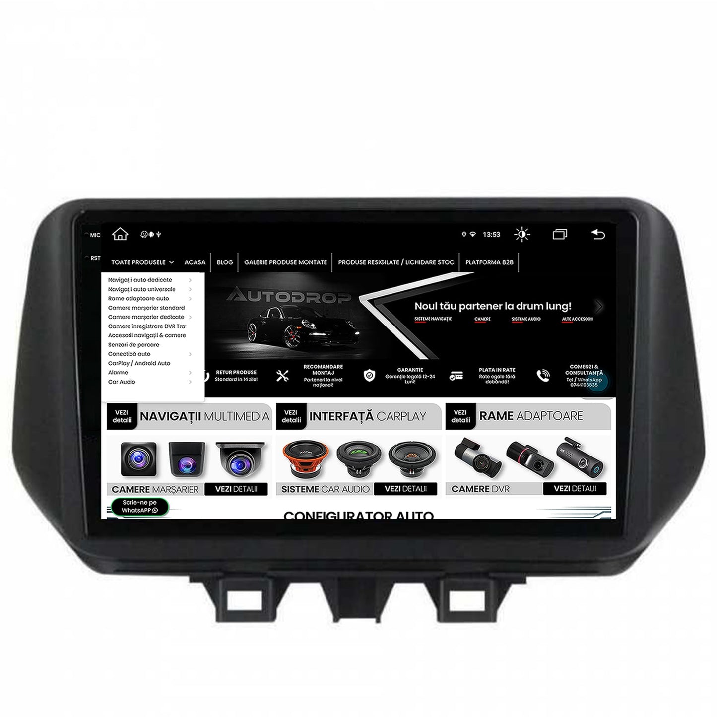 Navigatie Hyundai Tucson (2018-2020), Android, X-Octacore / 8GB RAM + 256GB ROM, 9.5 Inch - AD-BGX9008+AD-BGRKIT204
