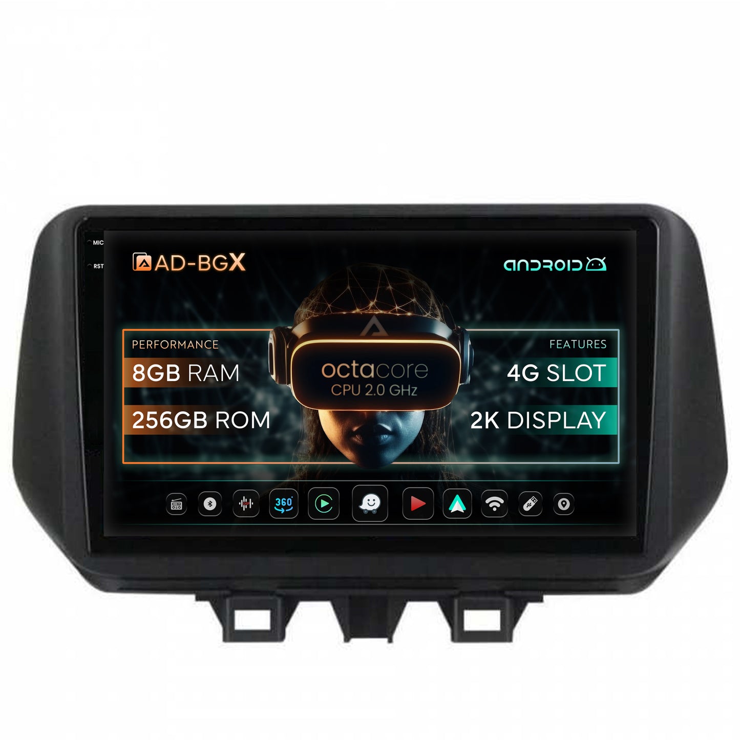 Navigatie Hyundai Tucson (2018-2020), Android, X-Octacore / 8GB RAM + 256GB ROM, 9.5 Inch - AD-BGX9008+AD-BGRKIT204