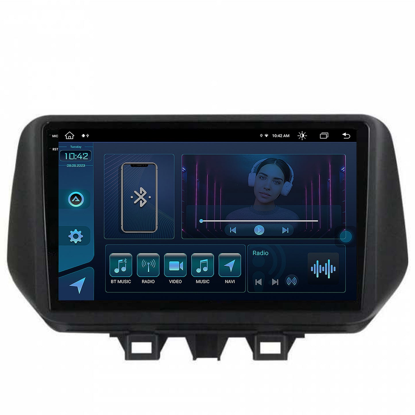 Navigatie Hyundai Tucson (2018-2020), Android, X-Octacore / 8GB RAM + 256GB ROM, 9.5 Inch - AD-BGX9008+AD-BGRKIT204