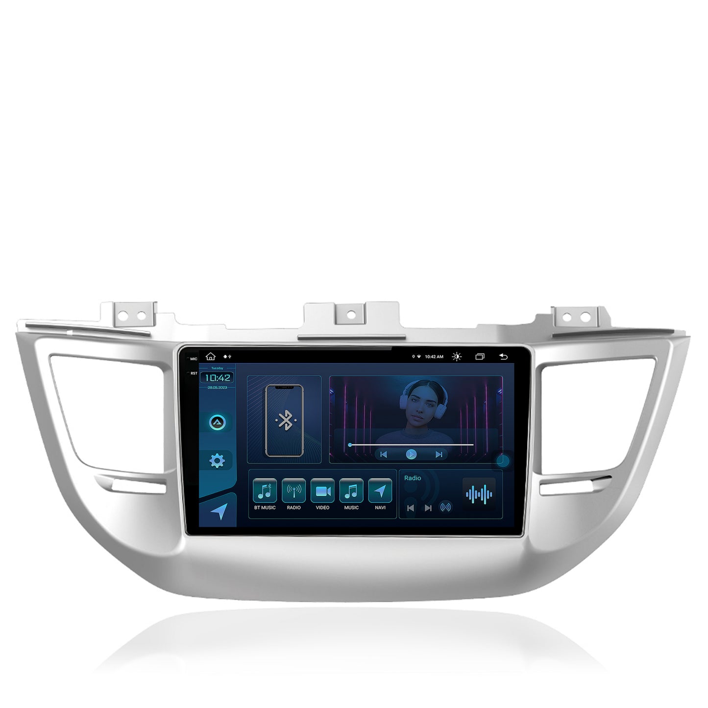 Navigatie Hyundai Tucson 3 (2015-2018), Android, X-Octacore / 8GB RAM + 256GB ROM, 9.5 Inch - AD-BGX9008+AD-BGRKIT176