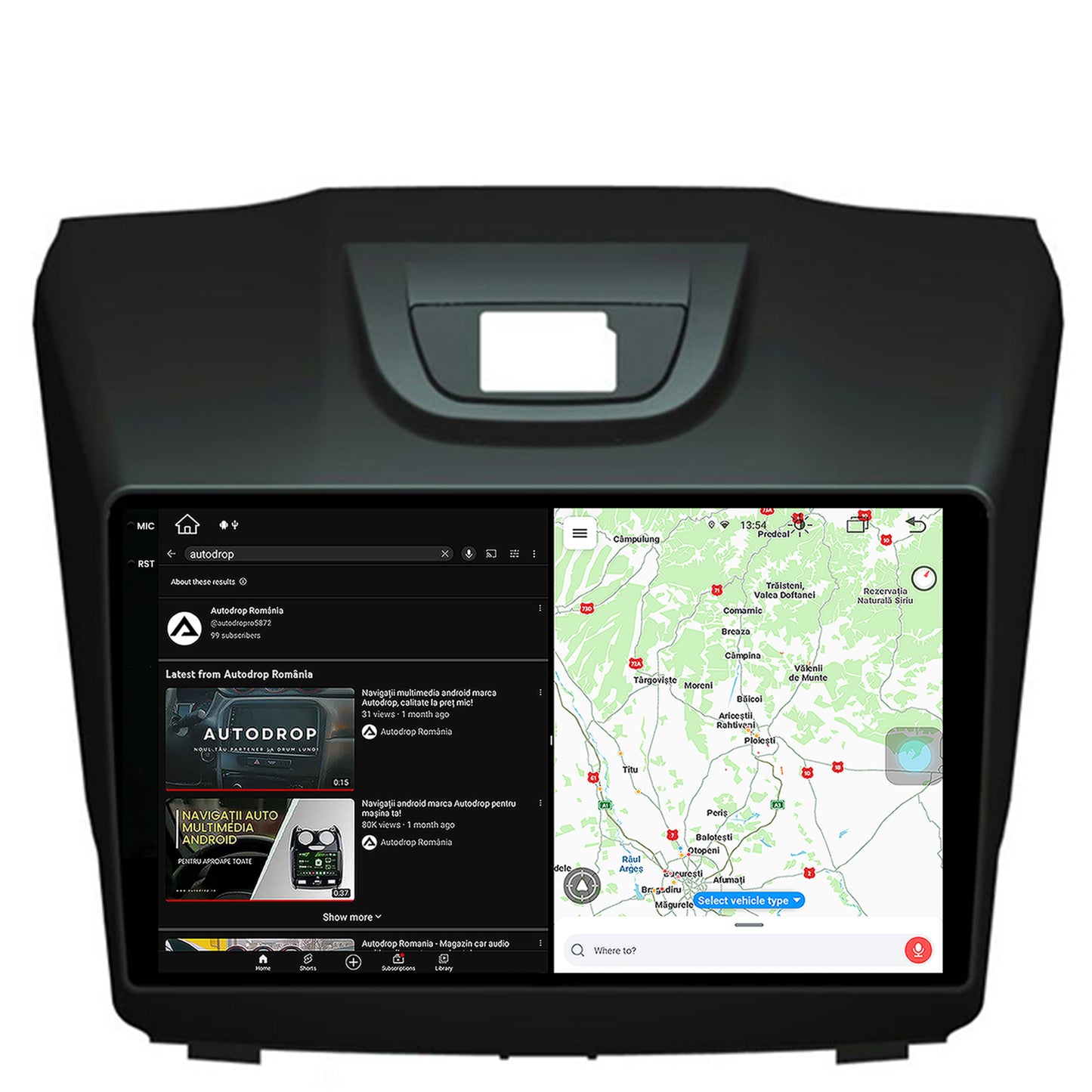 Navigatie Isuzu D-MAX (2015+), Android, V-Octacore / 4GB RAM + 64GB ROM, 9.5 Inch - AD-BGV9004+AD-BGRKIT311