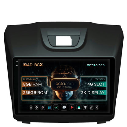 Navigatie Isuzu D-MAX (2015+), Android, X-Octacore / 8GB RAM + 256GB ROM, 9.5 Inch - AD-BGX9008+AD-BGRKIT311