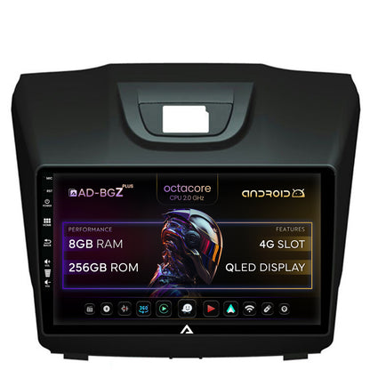 Navigatie Isuzu D-MAX (2015+), Android, Z-Octacore / 8GB RAM + 256GB ROM, 9 Inch - AD-BGZ9008+AD-BGRKIT311