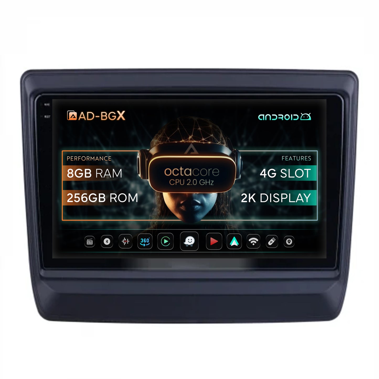 Navigatie Isuzu D-MAX (2020+), Android, X-Octacore / 8GB RAM + 256GB ROM, 9.5 Inch - AD-BGX9008+AD-BGRKIT316