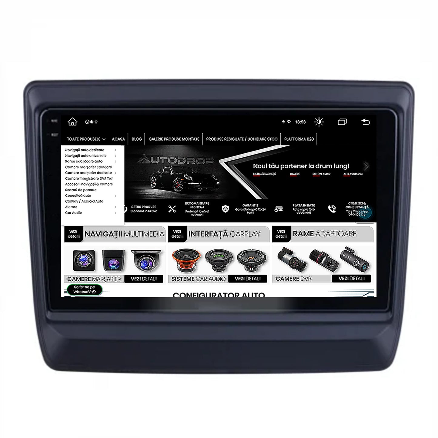 Navigatie Isuzu D-MAX (2020+), Android, X-Octacore / 8GB RAM + 256GB ROM, 9.5 Inch - AD-BGX9008+AD-BGRKIT316
