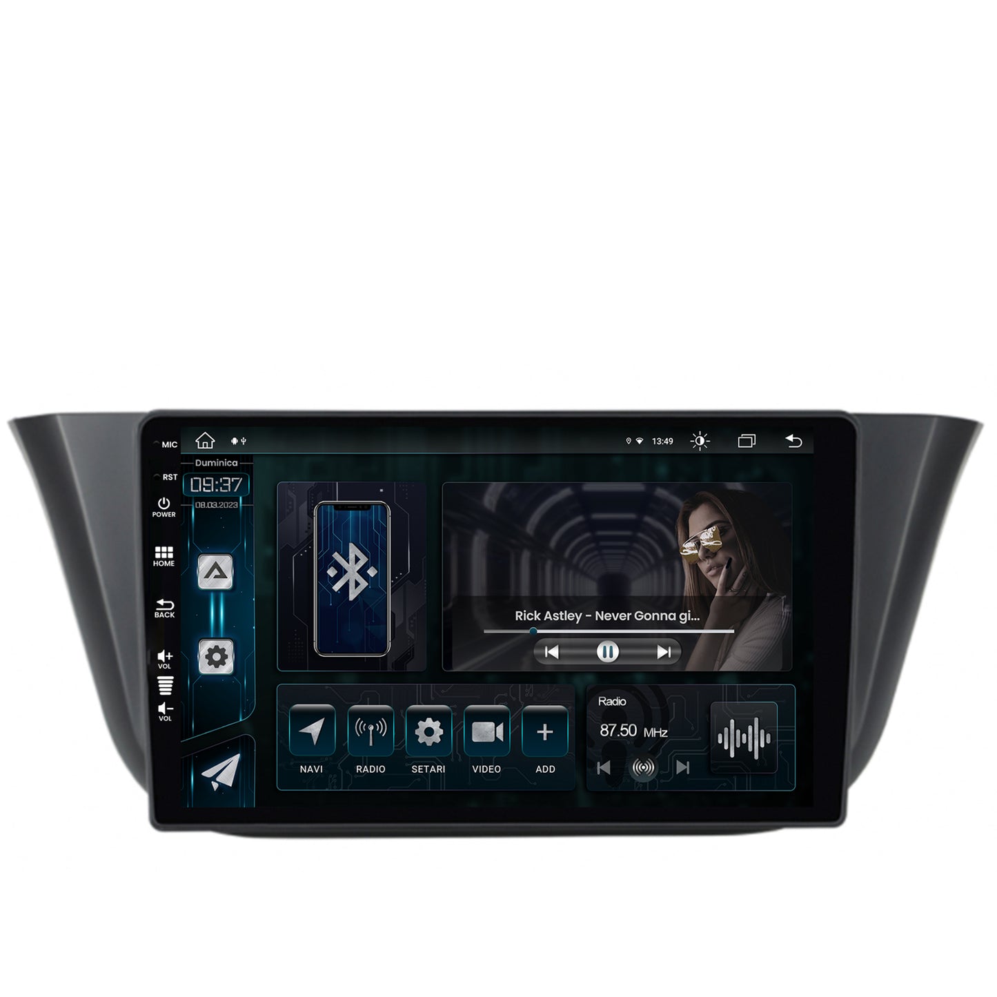 Navigatie Iveco Daily (2013+), Android, Z-Octacore / 8GB RAM + 256GB ROM, 9 Inch - AD-BGZ9008+AD-BGRKIT361