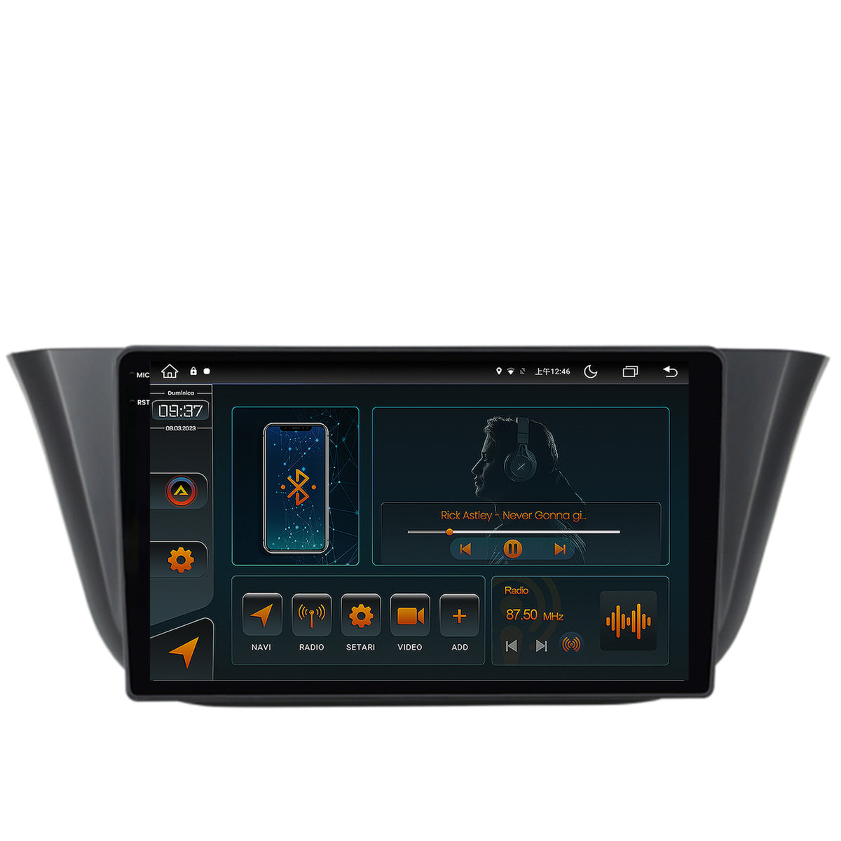Navigatie Iveco Daily (2013+), Android, V-Octacore / 4GB RAM + 64GB ROM, 9.5 Inch - AD-BGV9004+AD-BGRKIT361
