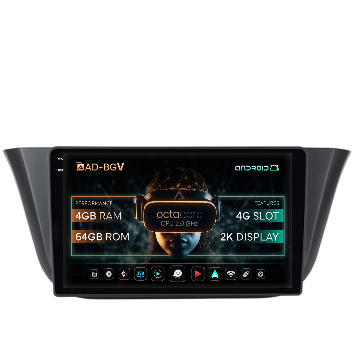 Navigatie Iveco Daily (2013+), Android, V-Octacore / 4GB RAM + 64GB ROM, 9.5 Inch - AD-BGV9004+AD-BGRKIT361