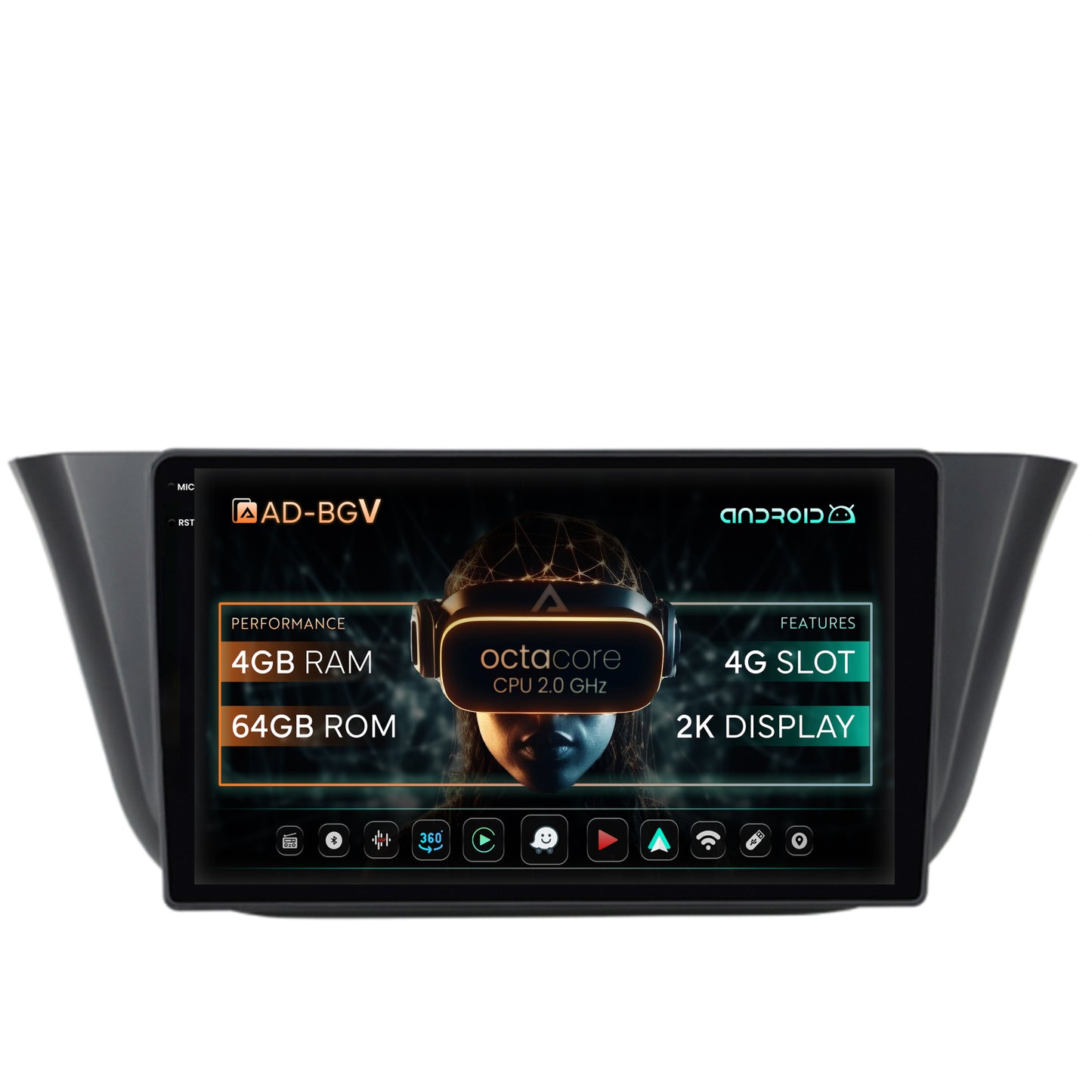 Navigatie Iveco Daily (2013+), Android, V-Octacore / 4GB RAM + 64GB ROM, 9.5 Inch - AD-BGV9004+AD-BGRKIT361