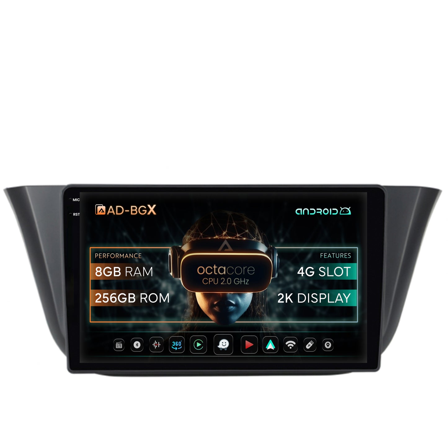 Navigatie Iveco Daily (2013+), Android, X-Octacore / 8GB RAM + 256GB ROM, 9.5 Inch - AD-BGX9008+AD-BGRKIT361