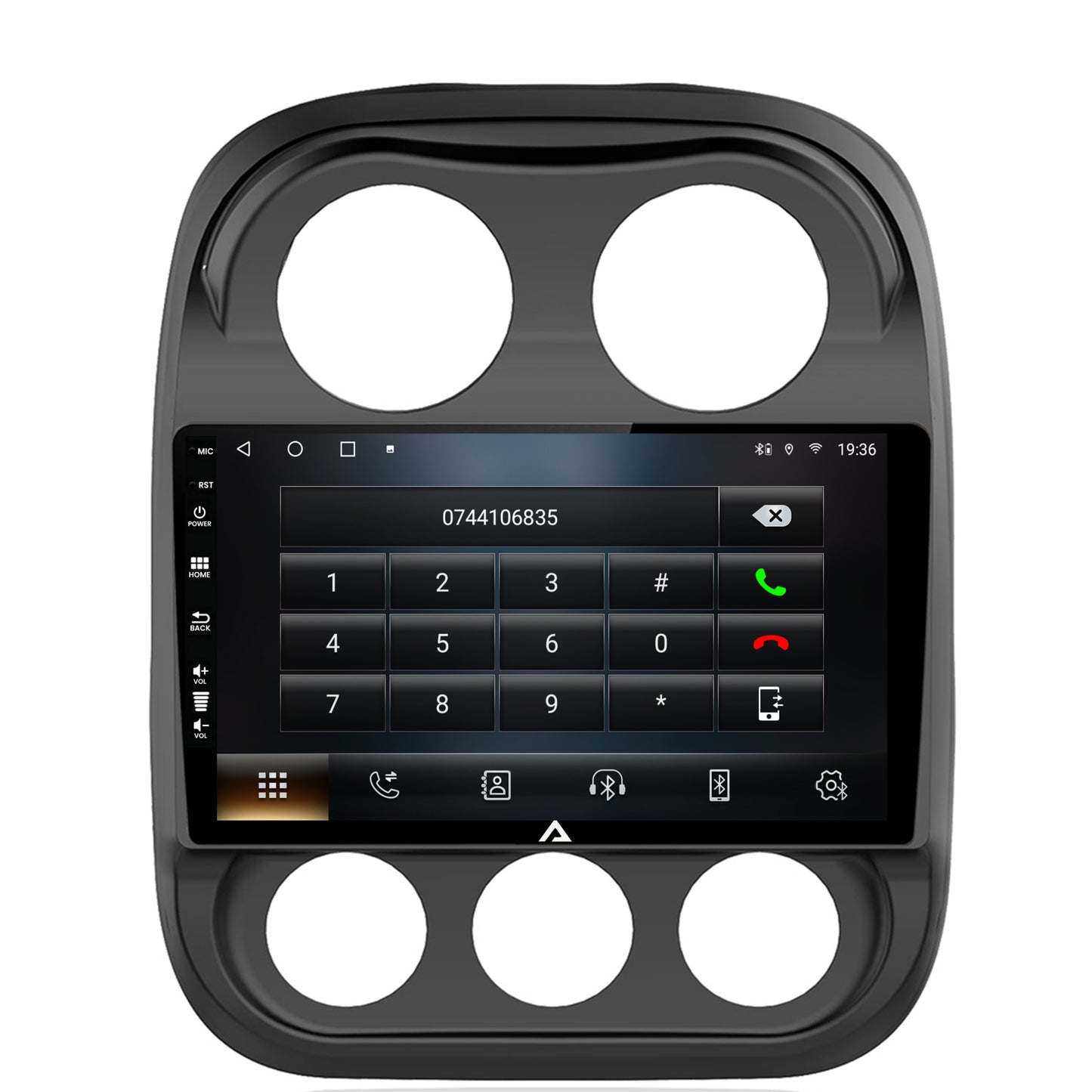 Navigatie Jeep Compass (2009-2016), Android, A-Octacore / 4GB RAM + 64GB ROM, 10.1 Inch - AD-BGA10004+AD-BGRKIT284