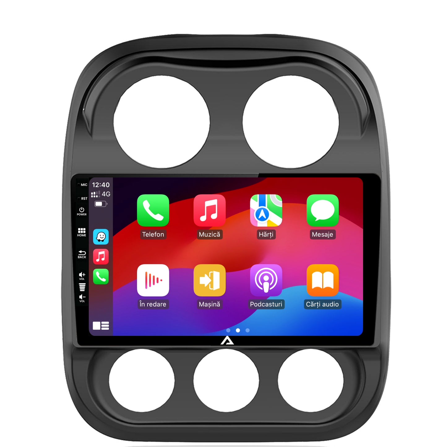 Navigatie Jeep Compass (2009-2016), Android, A-Octacore / 4GB RAM + 64GB ROM, 10.1 Inch - AD-BGA10004+AD-BGRKIT284