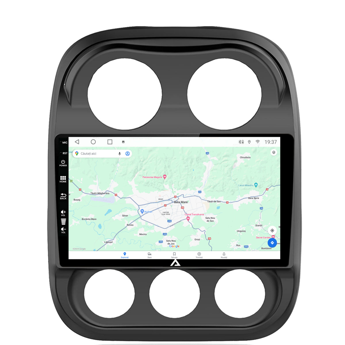 Navigatie Jeep Compass (2009-2016), Android, A-Octacore / 4GB RAM + 64GB ROM, 10.1 Inch - AD-BGA10004+AD-BGRKIT284