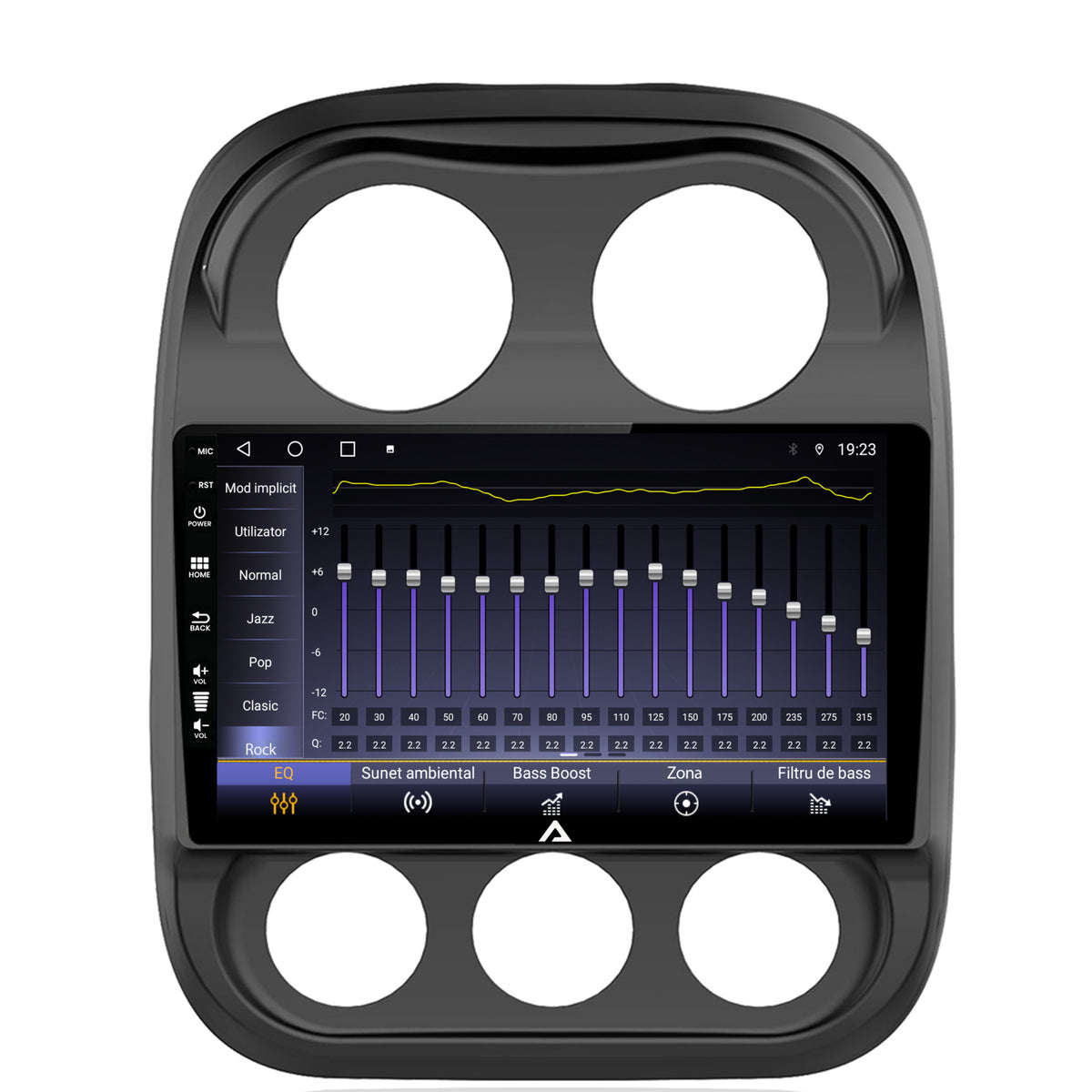 Navigatie Jeep Compass (2009-2016), Android, A-Octacore / 4GB RAM + 64GB ROM, 10.1 Inch - AD-BGA10004+AD-BGRKIT284
