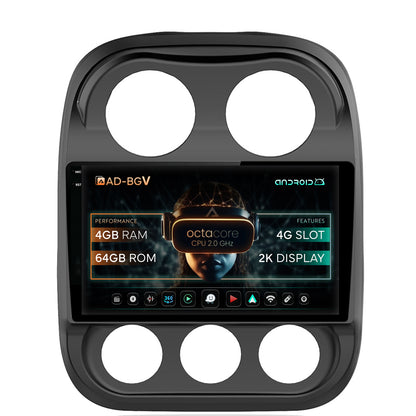 Navigatie Jeep Compass (2009-2016), Android, V-Octacore / 4GB RAM + 64GB ROM, 10.36 Inch Inch - AD-BGV10004+AD-BGRKIT284