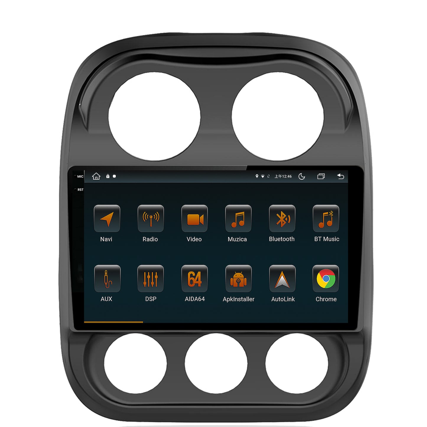 Navigatie Jeep Compass (2009-2016), Android, V-Octacore / 4GB RAM + 64GB ROM, 10.36 Inch Inch - AD-BGV10004+AD-BGRKIT284
