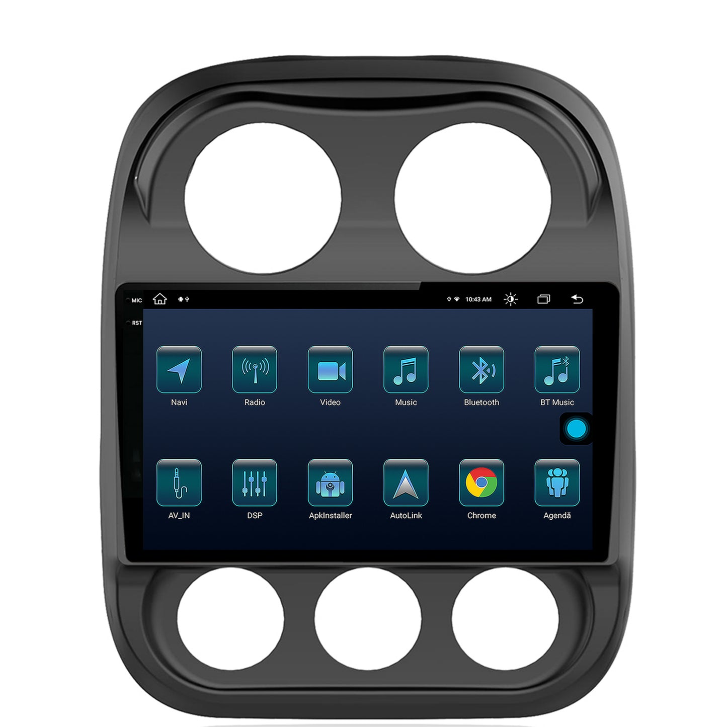 Navigatie Jeep Compass (2009-2016), Android, X-Octacore / 8GB RAM + 256GB ROM, 10.36 Inch Inch - AD-BGX10008+AD-BGRKIT284