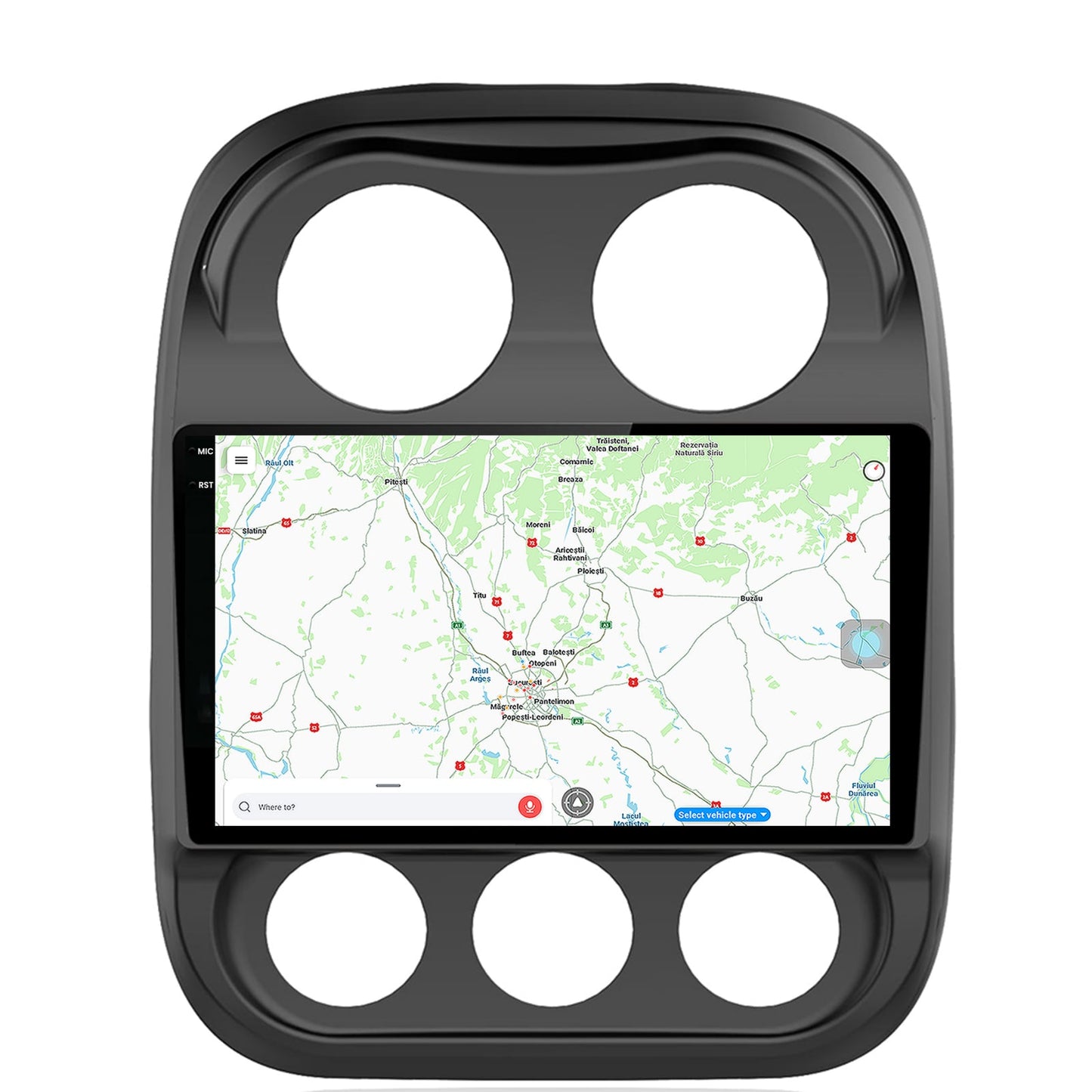 Navigatie Jeep Compass (2009-2016), Android, X-Octacore / 8GB RAM + 256GB ROM, 10.36 Inch Inch - AD-BGX10008+AD-BGRKIT284