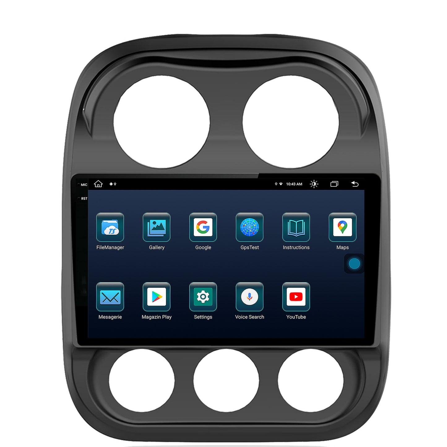 Navigatie Jeep Compass (2009-2016), Android, X-Octacore / 8GB RAM + 256GB ROM, 10.36 Inch Inch - AD-BGX10008+AD-BGRKIT284