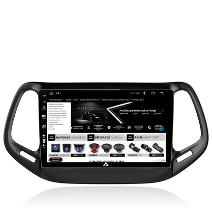 Navigatie Jeep Compass (2016+), Android, Z-Octacore / 8GB RAM + 256GB ROM, 10.1 Inch - AD-BGZ10008+AD-BGRKIT287